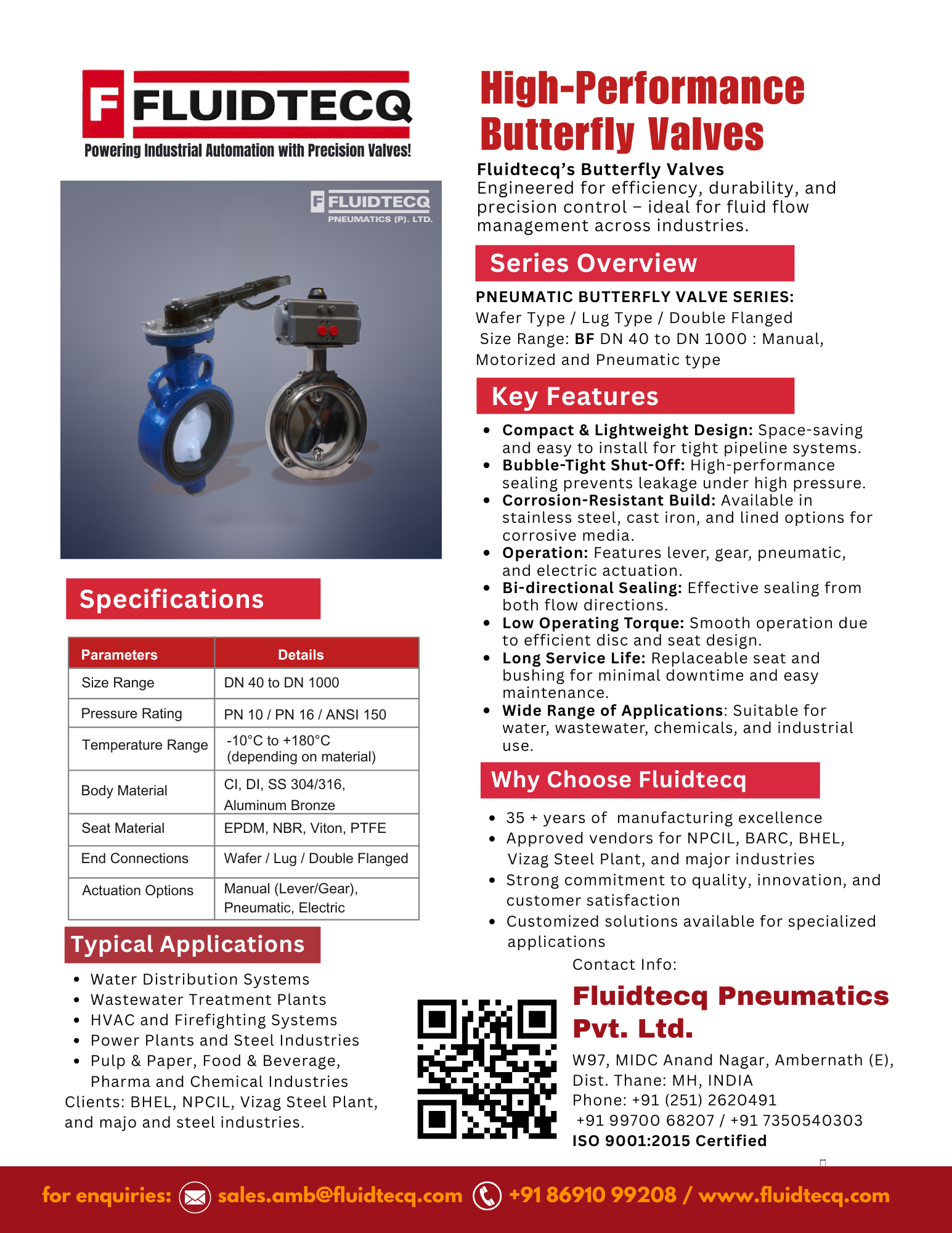 FLUIDTECQ BUTTERFLY VALVES V1